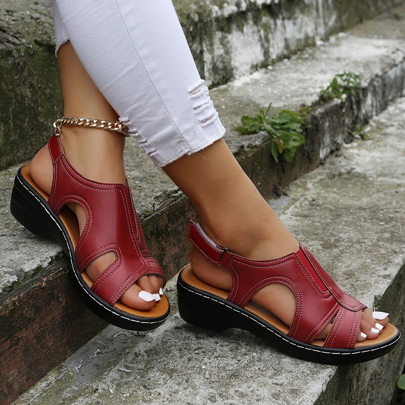 StepWell | Orthopedic Leather Sandals 
