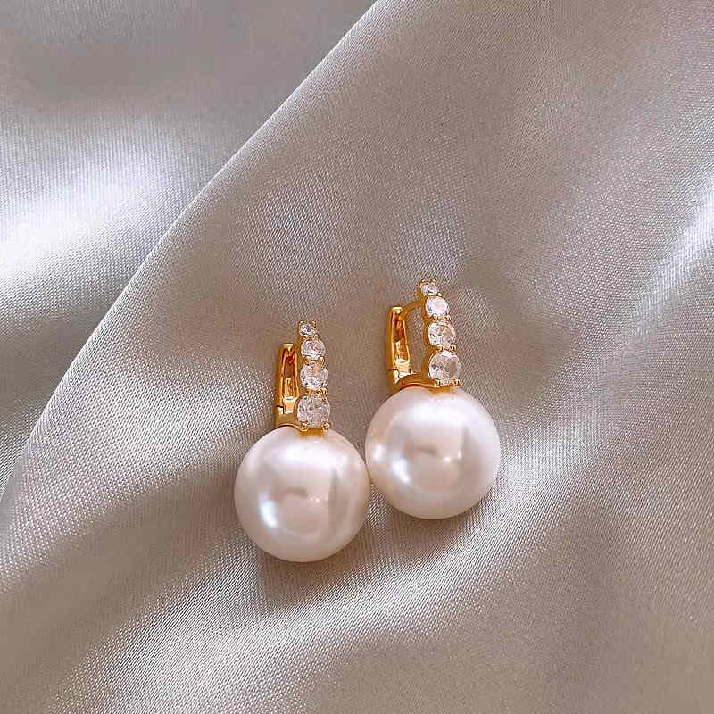 PearLuxe | עגילי פנינה תלויים
