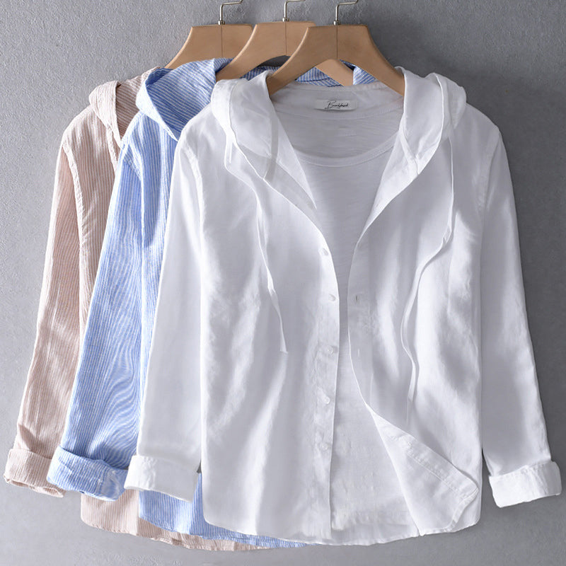 Elvia | Long-sleeved shirt with hoodie 