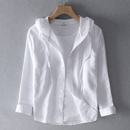 Elvia | Long-sleeved shirt with hoodie 
