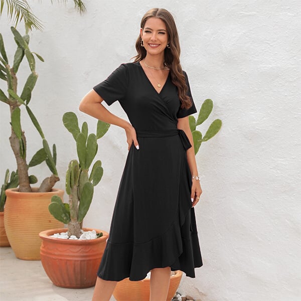 Alana | שמלת מעטפת קיץ זורמת