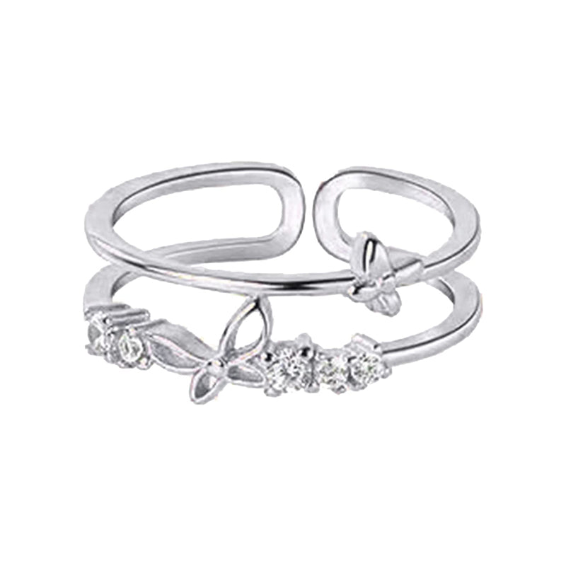Nyla | Nyla's Butterfly Gemstone Ring (Free Size)