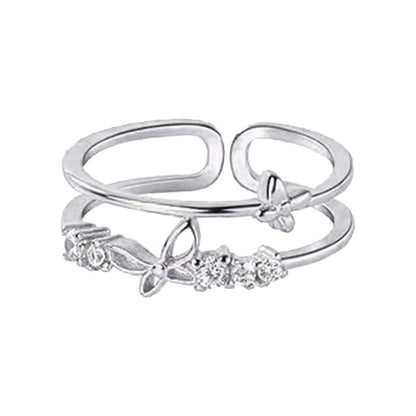 Nyla | Nyla's Butterfly Gemstone Ring (Free Size)