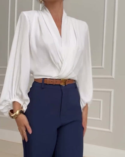 Faelina | חולצת שרוול פנסים