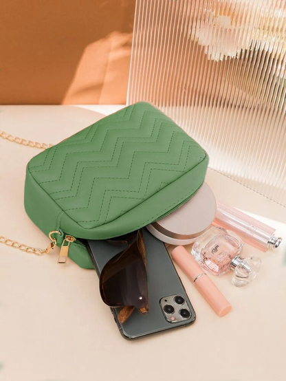 GoldTouch | Handmade embroidered crossbody bag with chain