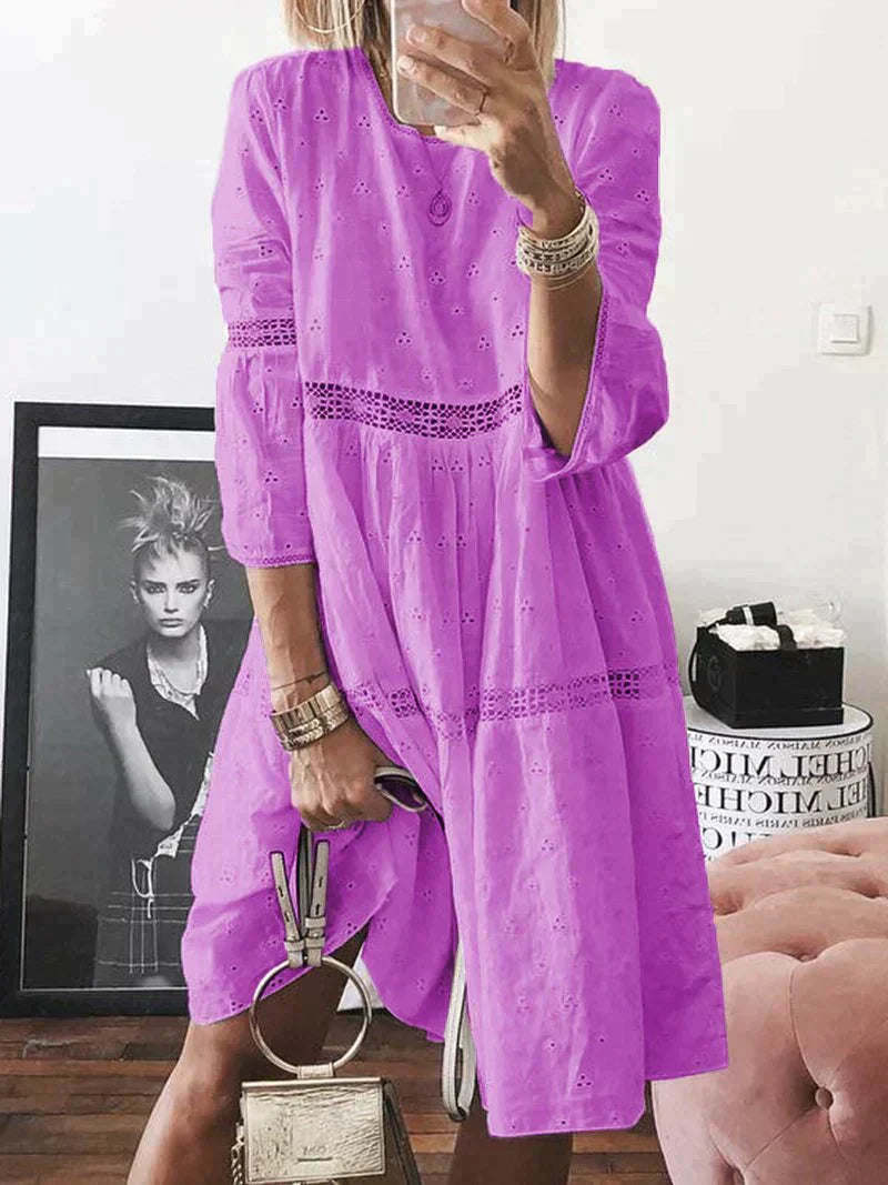 Tiffany | Embroidered dress with belly cover