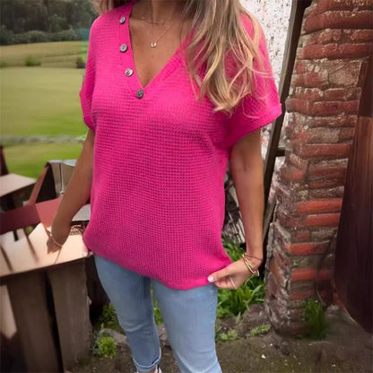 Juliette | סוודר עם צווארון וי