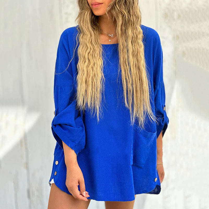 Leyre | חולצות רופפות בצבע אחיד לנשים