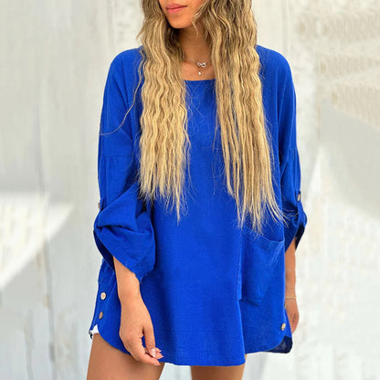 Leyre | חולצות רופפות בצבע אחיד לנשים