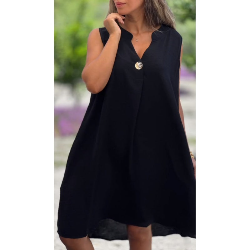 Valeria | Sleeveless V-neck dress