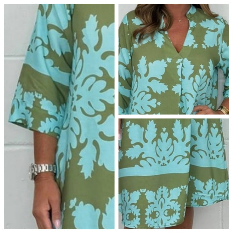 Vien | Fashionable V-neck dress